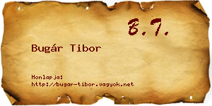 Bugár Tibor névjegykártya